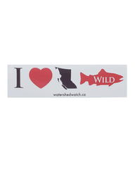 "I love B.C. Wild Salmon" Bumper Sticker